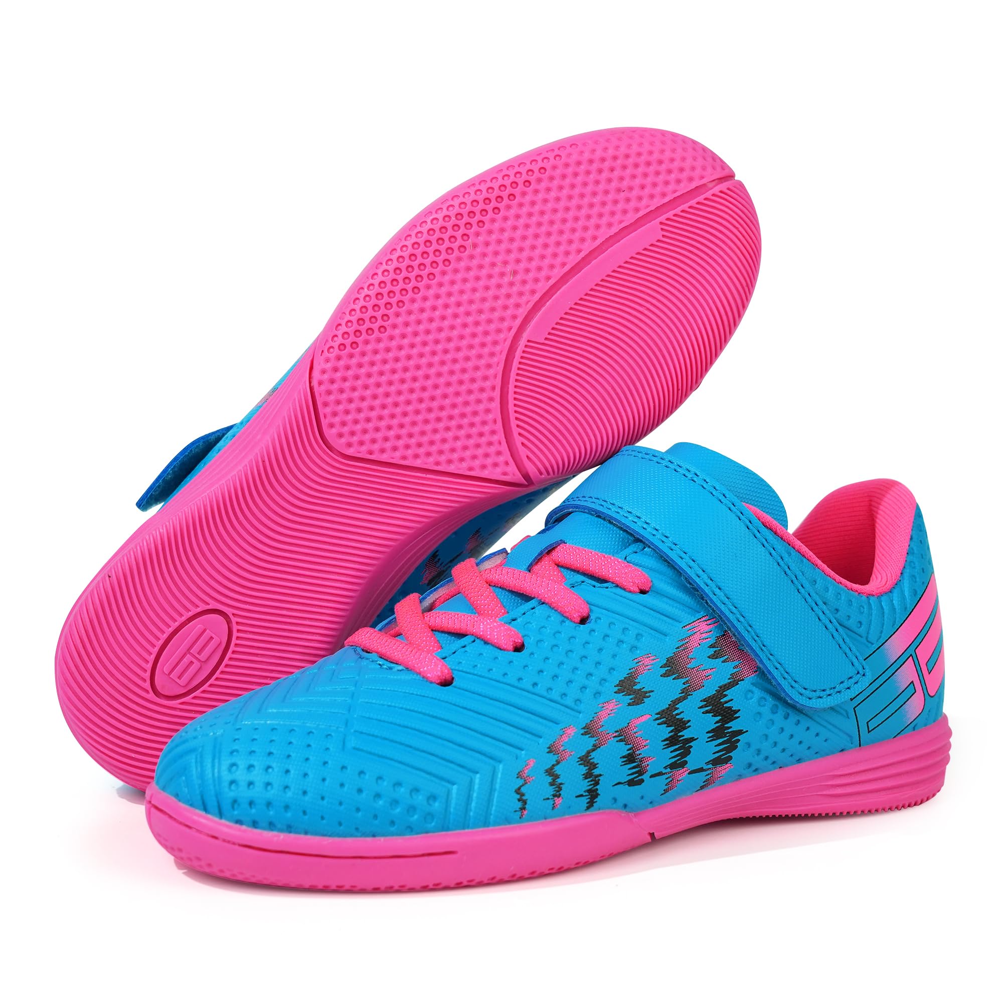 Brooman Kids Futsal Soccer Shoes - Lightweight Indoor Soccer Cleats for Boys & Girls - Perfect for Gym Class, Training & Youth League Games
