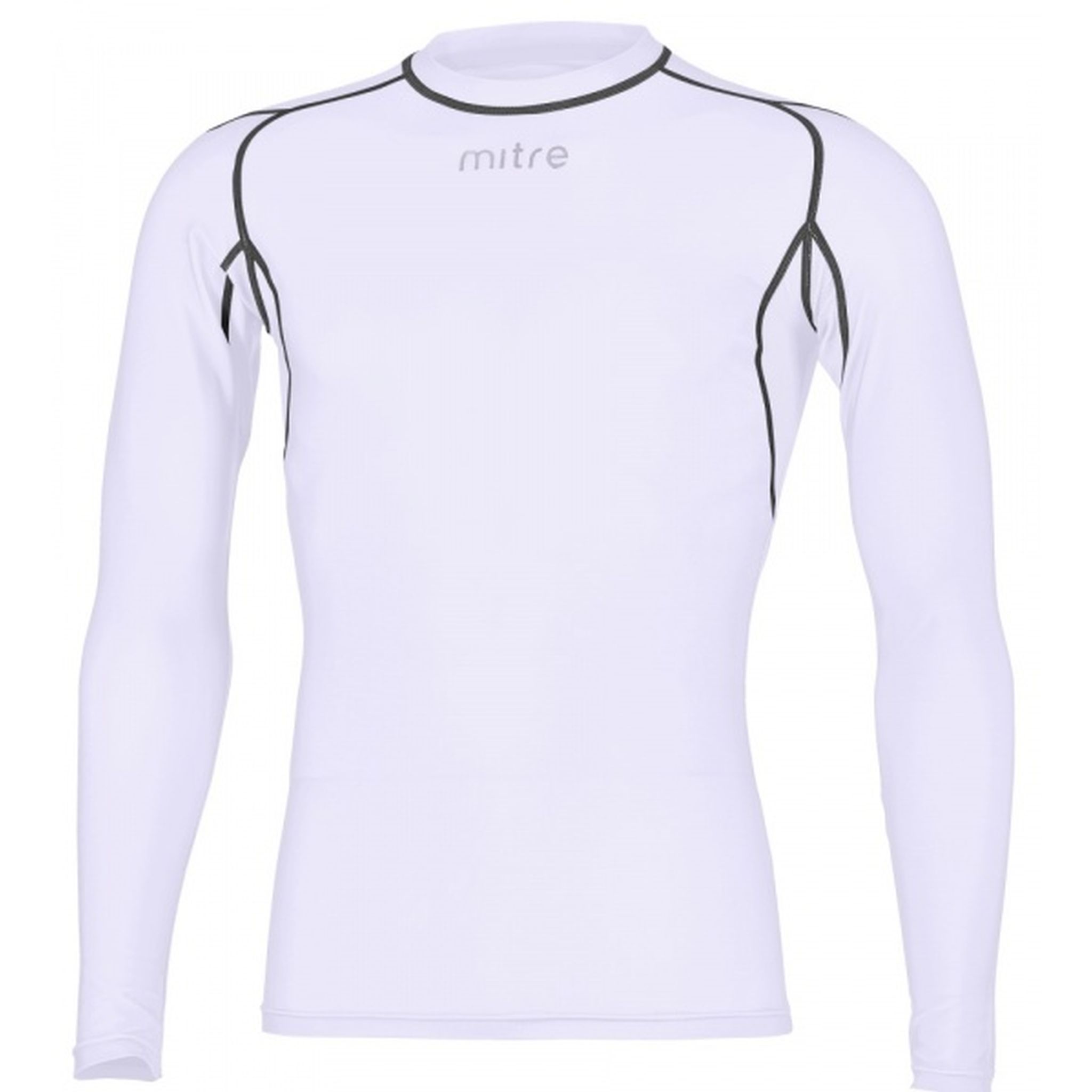Mitre Men's Neutron Long Sleeve Compression Top - Performance Athletic Shirt for Running, Cycling & Workouts - Moisture Wicking & Breathable Activewear