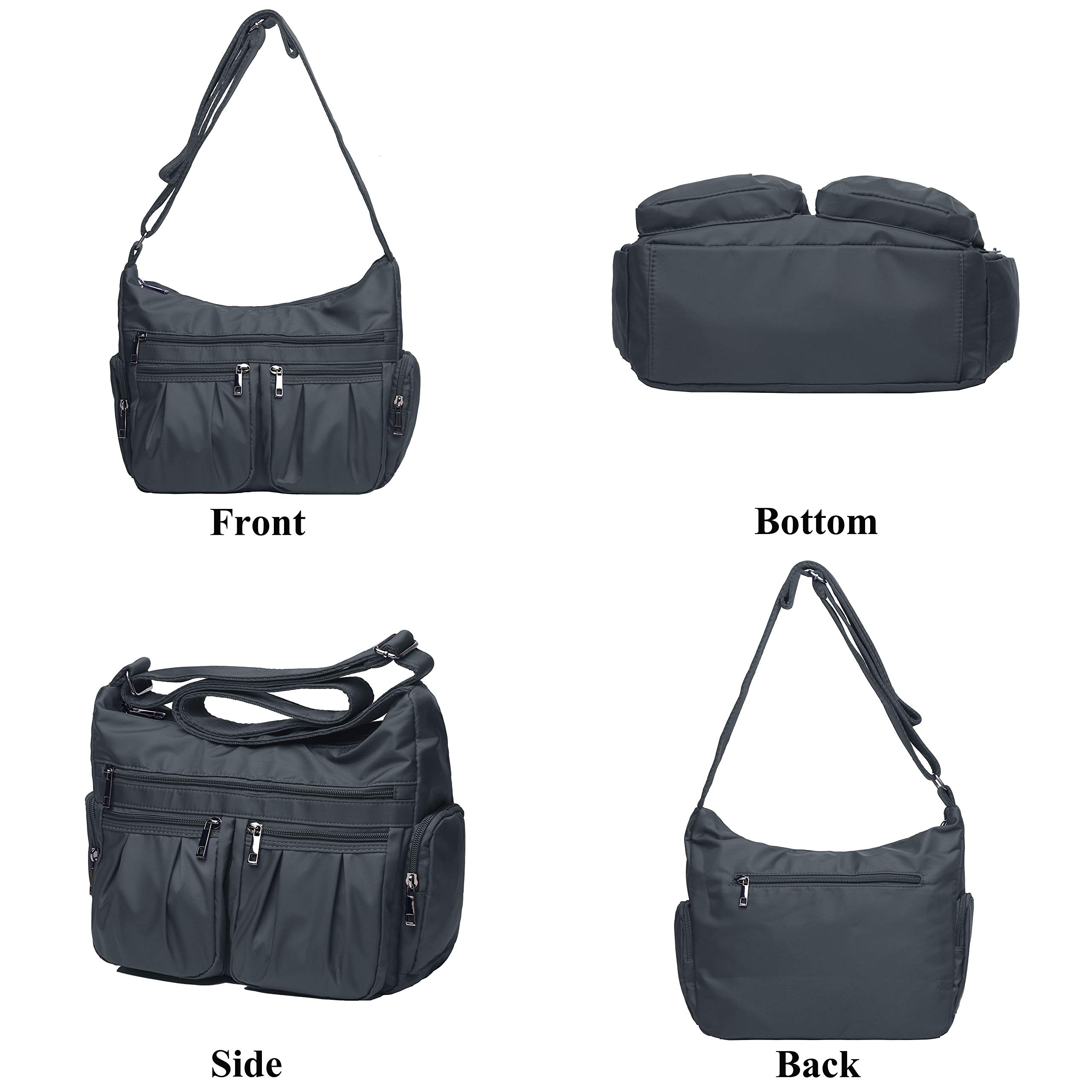 VOLGANIK ROCK Crossbody Bags for Women - Lightweight Waterproof Nylon Shoulder Purse with Multiple Pockets - Perfect for Travel, Shopping & Everyday Use