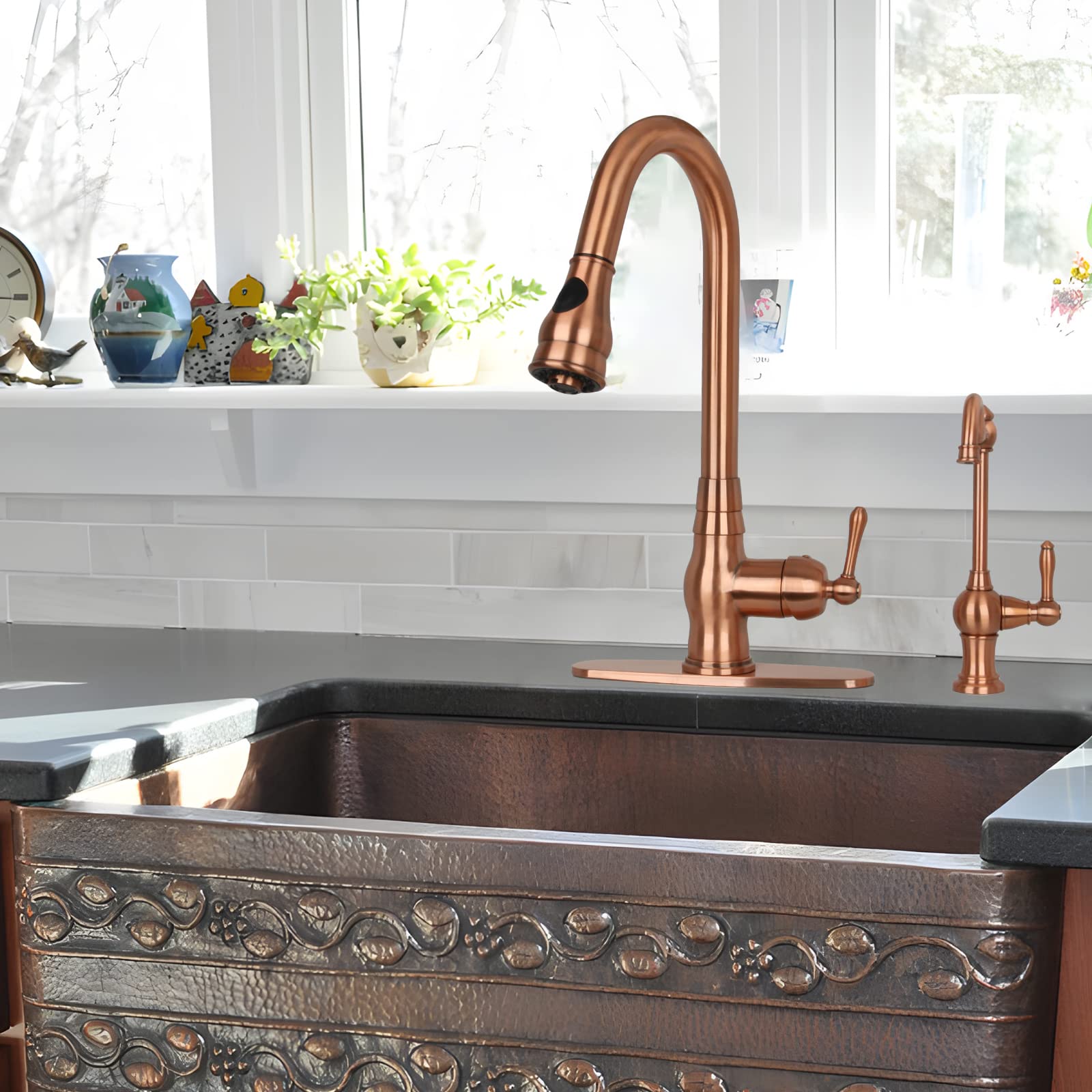 Akicon Brass Body Faucet - Lead-Free Drinking Water Safe, Compatible with Most RO & Water Filtration Systems, Non-Air Gap Design, Cold Water Only - Perfect for Kitchen Sink, RV, and Home Water Purification Setup