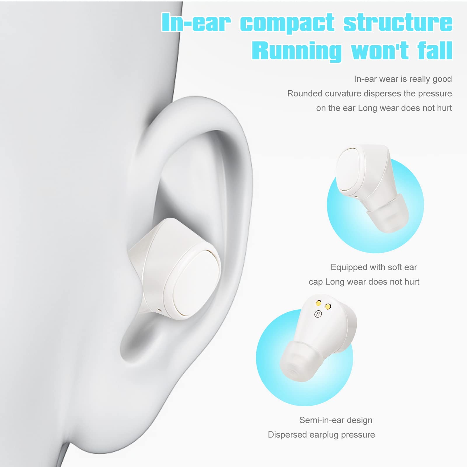 UrbanX X7 Wireless Earbuds - IPX5 Waterproof, Deep Bass, Bluetooth 5.0 for Sports & Workouts