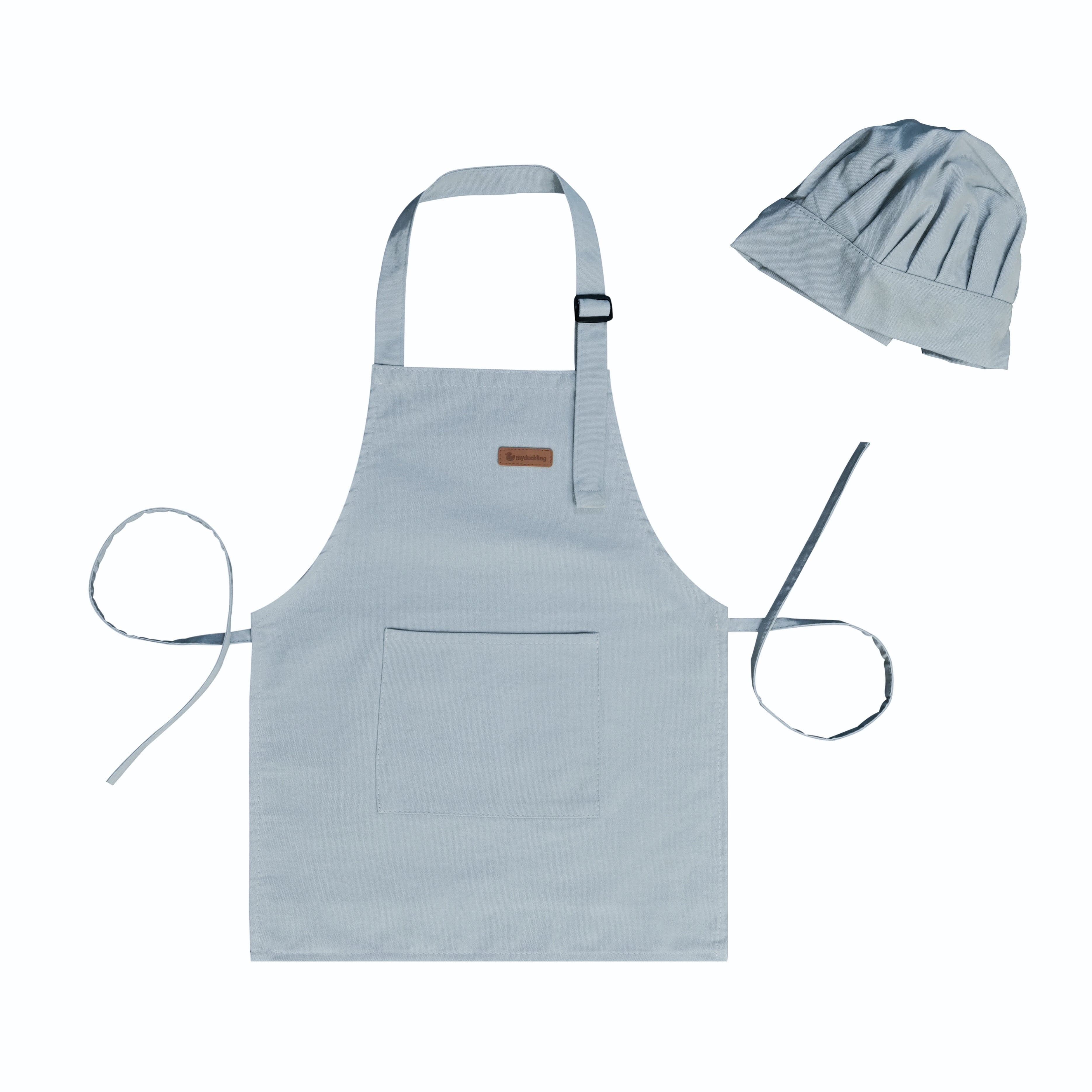 Kids Chef Apron & Hat Set - Adjustable Cooking Outfit for Children - Perfect for Baking, Pretend Play & Cooking Classes