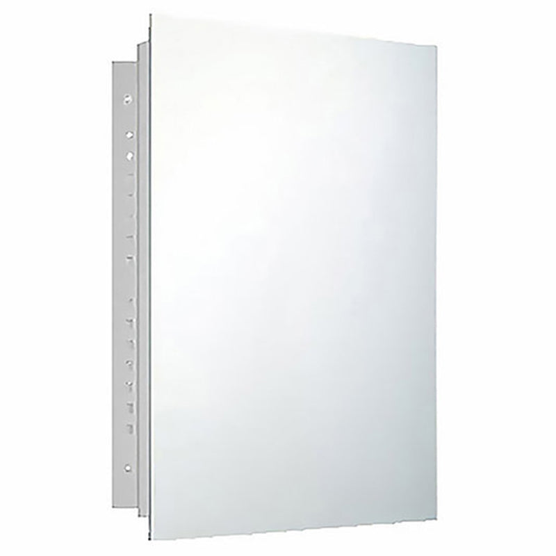 Ketcham 190 Deluxe Series Single Door Recessed Mounted Medicine Cabinet - Perfect for Bathroom, Bedroom & Vanity Organization