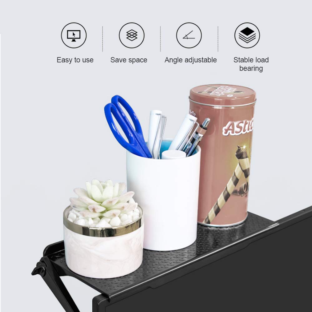 Adjustable Floating TV Shelf - Universal Mount for Apple TV, Game Consoles, Routers & Media Box (11.8