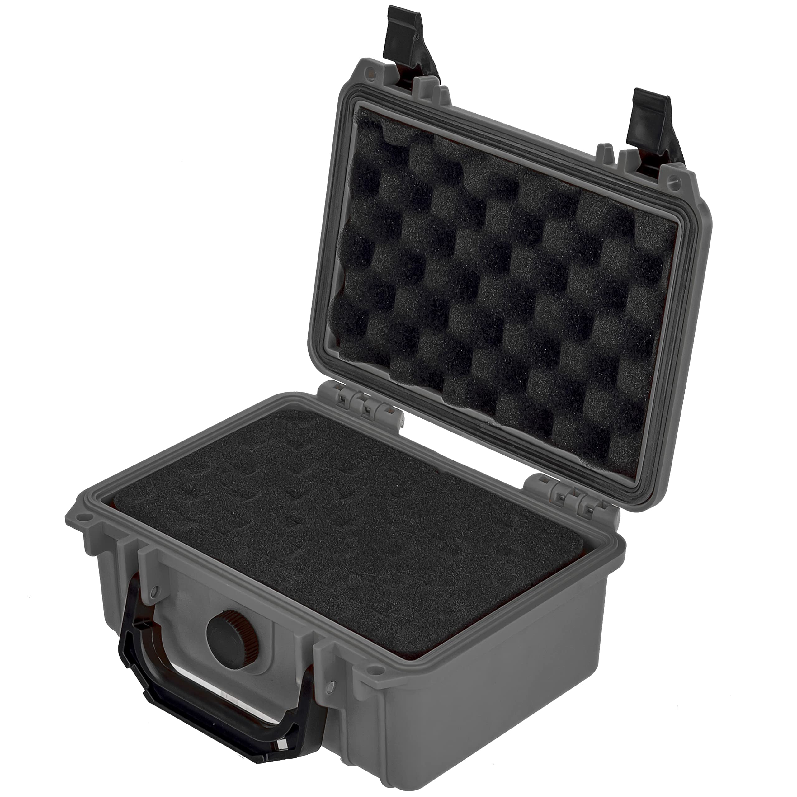 Eylar Don't Tread On Me Hard Pistol Case - X-Small Gray Protective Gun Storage for Handguns | Perfect for Range, Travel & Home Security