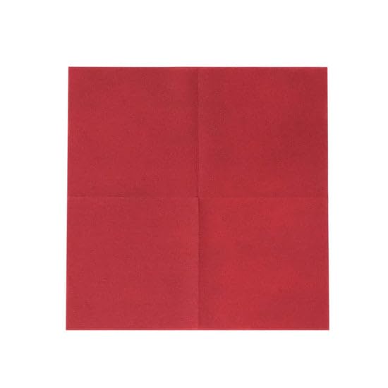 Efavormart 20 Pack Burgundy Soft Linen-Feel Airlaid Paper Beverage Napkins - Super Absorbent Disposable Cocktail Napkins for Weddings, Parties, and Home Entertaining