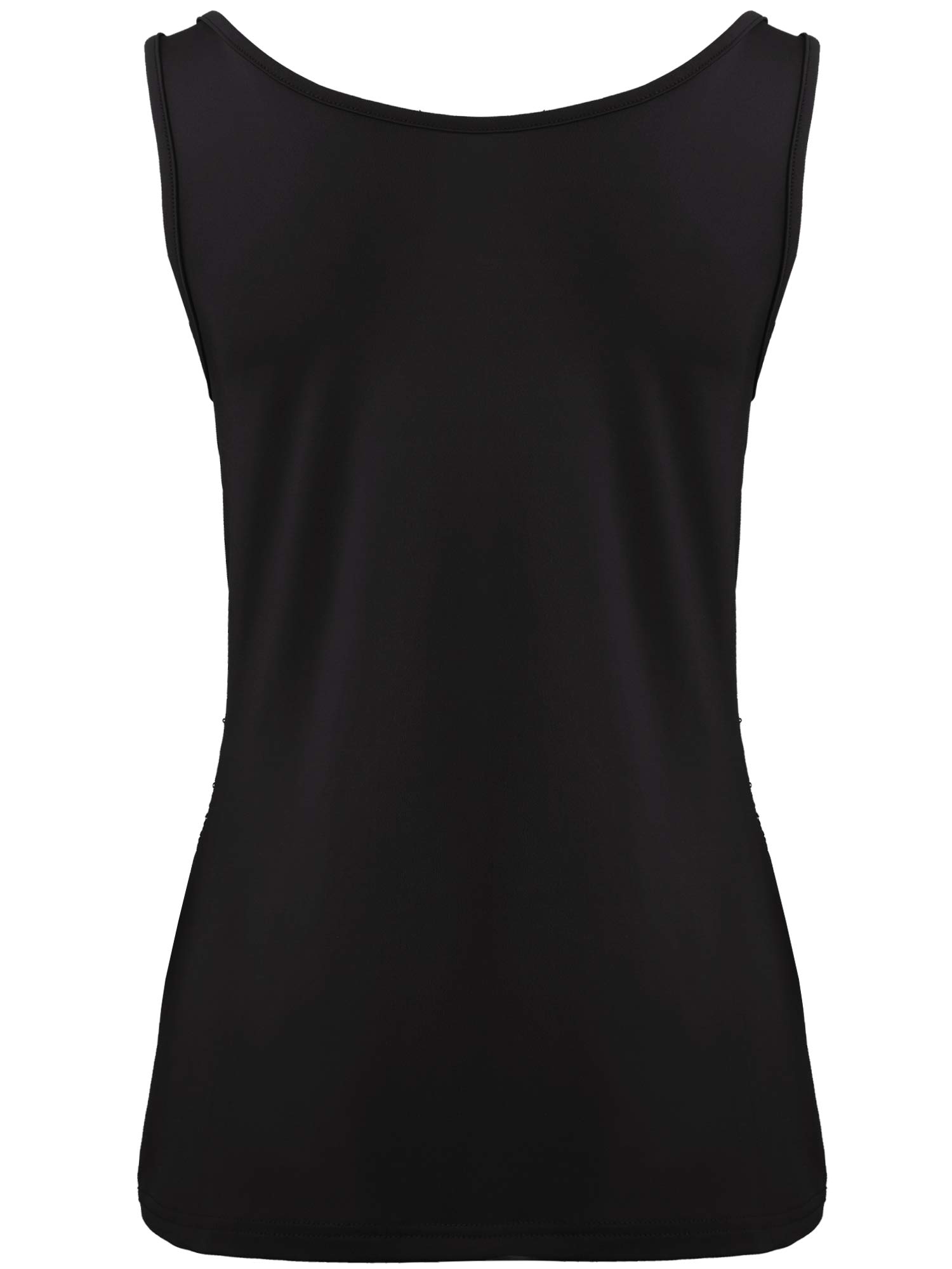 SATINIOR Women's Sleeveless Sequin Glitter Tank Top - Shimmer Party Camisole for Women & Girls | Perfect for Clubbing, Night Out & Special Occasions