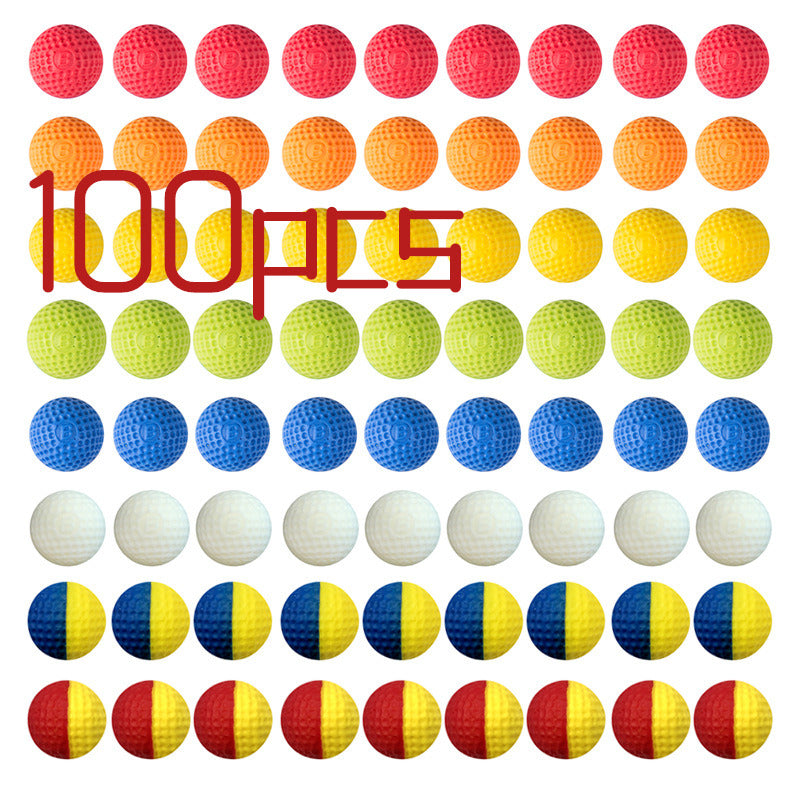 100pcs Eva Foam Round Ball Bullet Accessories for Nerf Blaster Guns - Zeus Apollo Series - Perfect for Nerf Battles, Target Practice & Outdoor Games