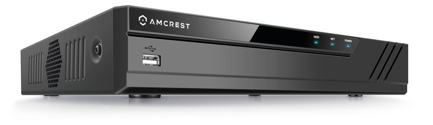 Amcrest 4K 8CH NVR Security System - 8 Channel Network Video Recorder Supports 8MP/4K IP Cameras, 6TB HDD, No WiFi (Renewed) - Ideal for Home & Business Surveillance