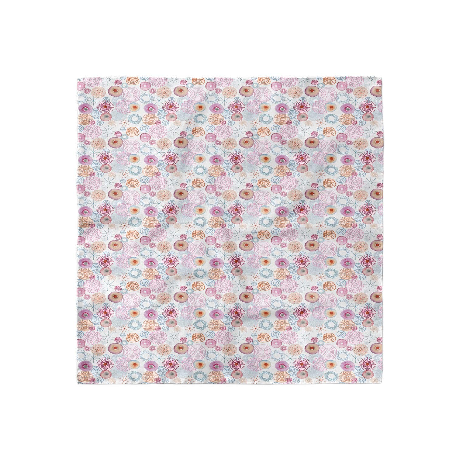 Ambesonne Vintage Hair Scarf - Floral Dahlia Print Head Wrap for Women, Boho Style Hair Accessory for Summer, Beach, and Casual Outfits