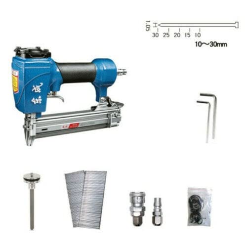 Pneumatic Brad Nailer - 18 Gauge Air Nail Gun for Woodworking, Upholstery & Carpentry (4-8 Bar Pressure) - Perfect for DIY Projects, Furniture Making & Home Renovations