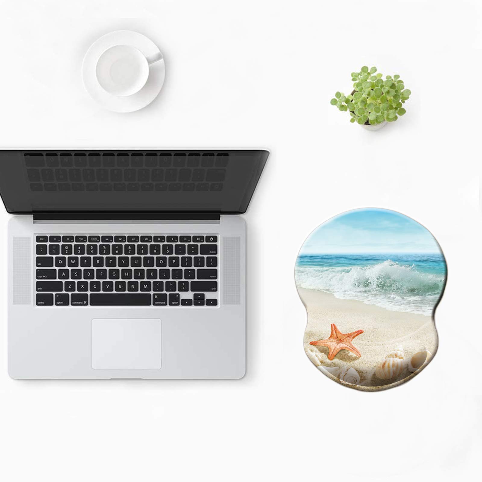 Ergonomic Mouse Pad with Wrist Support - Pain Relief & Anti-Slip PU Base for Gaming, Office, Home & Travel - Comfortable & Durable Desk Accessory for Computer, Laptop, PC Users - Perfect for Work, Gaming & Long Computing Sessions
