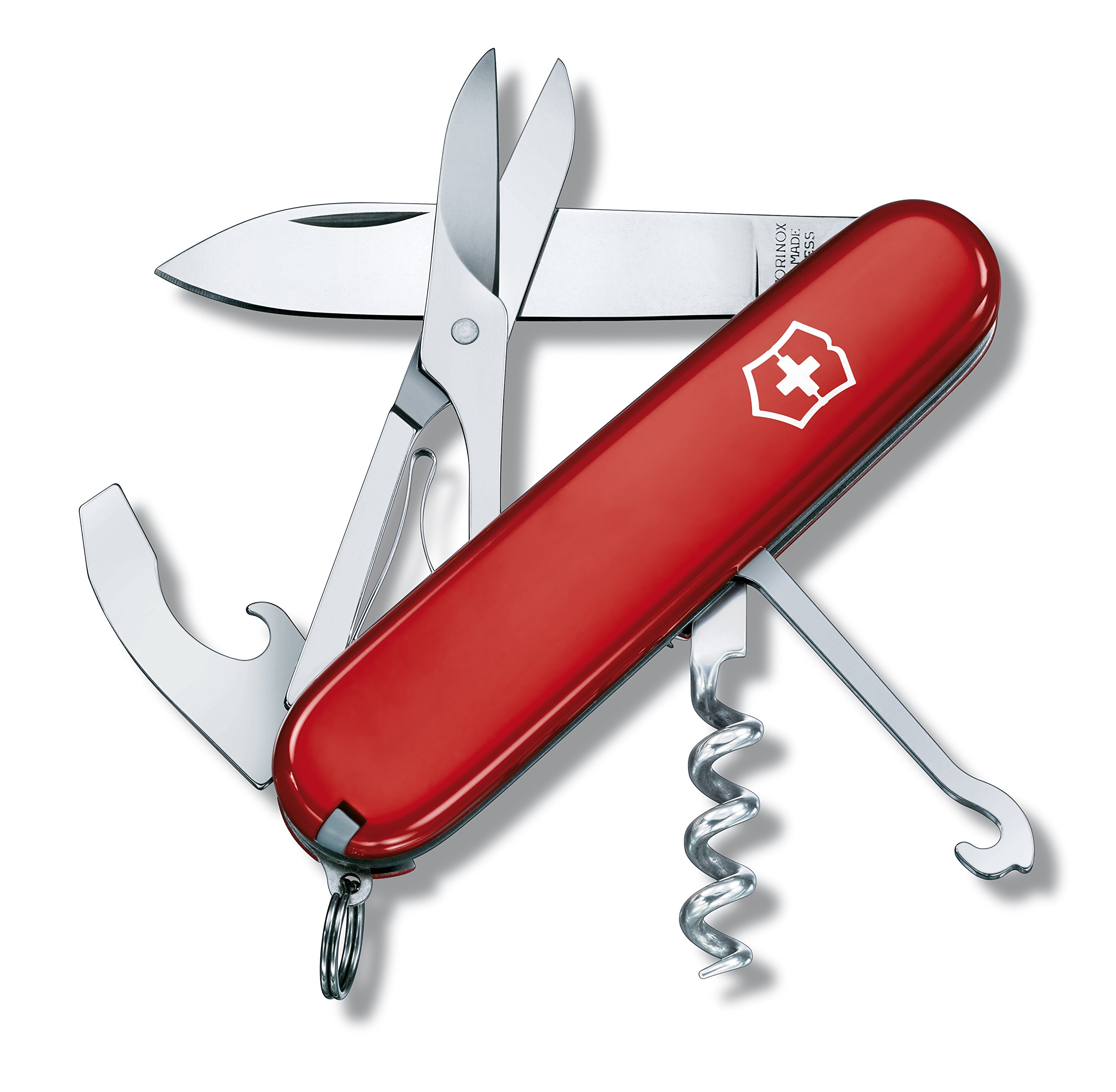 Victorinox Swiss Army Compact Pocket Knife - Multitool with Scissors, Knife & Keyring - Perfect for Camping, Hiking & Everyday Carry (EDC)