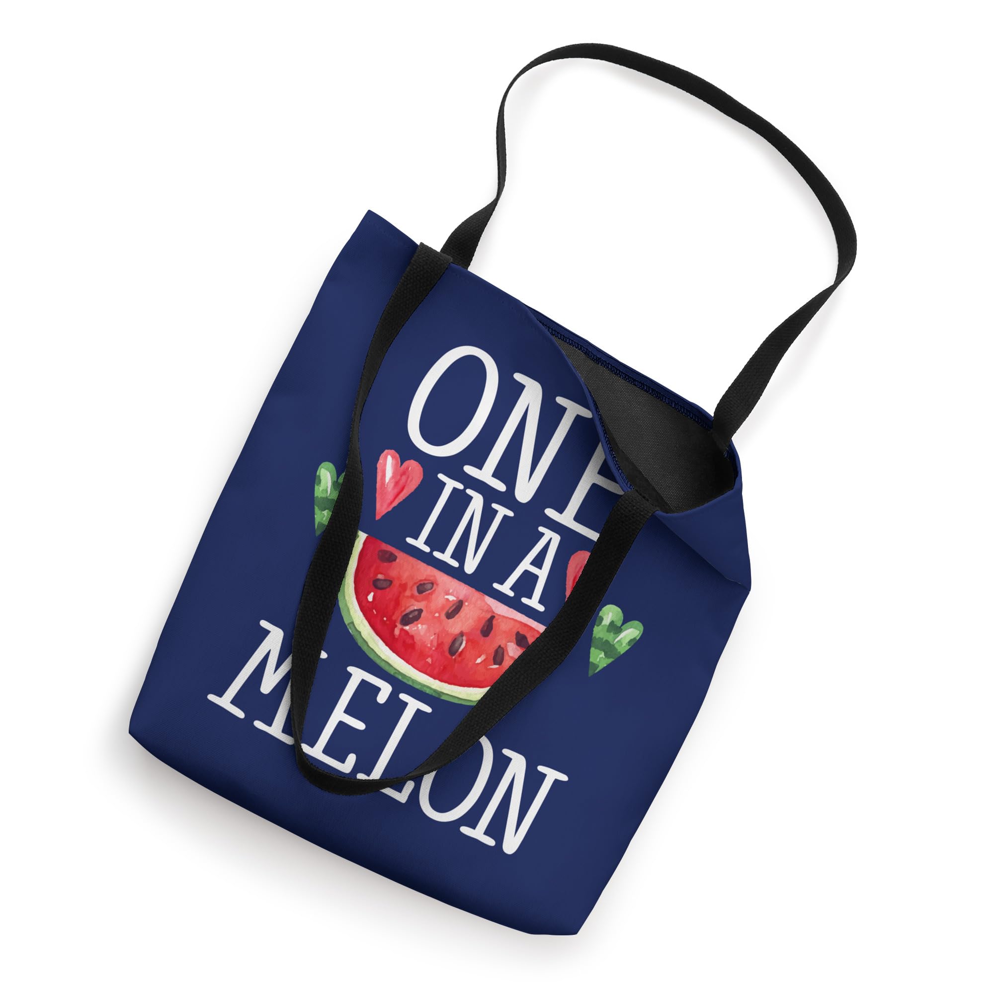 Stylish One In A Melon Tote Bag - Cute Watermelon Print Reusable Shopping Bag - Perfect for Groceries, Beach Trips & Farmers Market