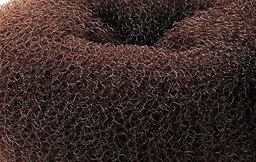 Extra Large Hair Bun Maker Ring for Women - 5.1-5.3 Inch Chignon Doughnut Shaper for Thick & Long Hair (X-Brown) - Perfect for Updos, Weddings, Work & Everyday Hairstyles