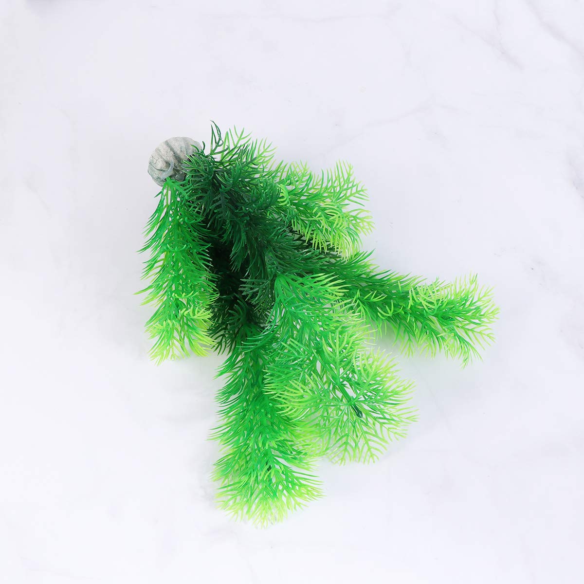 5 Pack Artificial Plastic Aquarium Plants - Green Underwater Decor for Fish Tank, Aquascaping & Home Decoration | Perfect for Freshwater & Saltwater Tanks