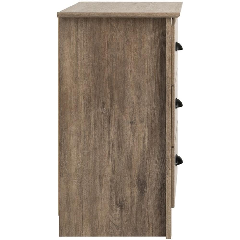 Home Square 3-Piece Bedroom Furniture Set - 2 Nightstands with 3 Drawers & 6-Drawer Dresser - Perfect for Master Bedroom, Guest Room or Apartment Storage