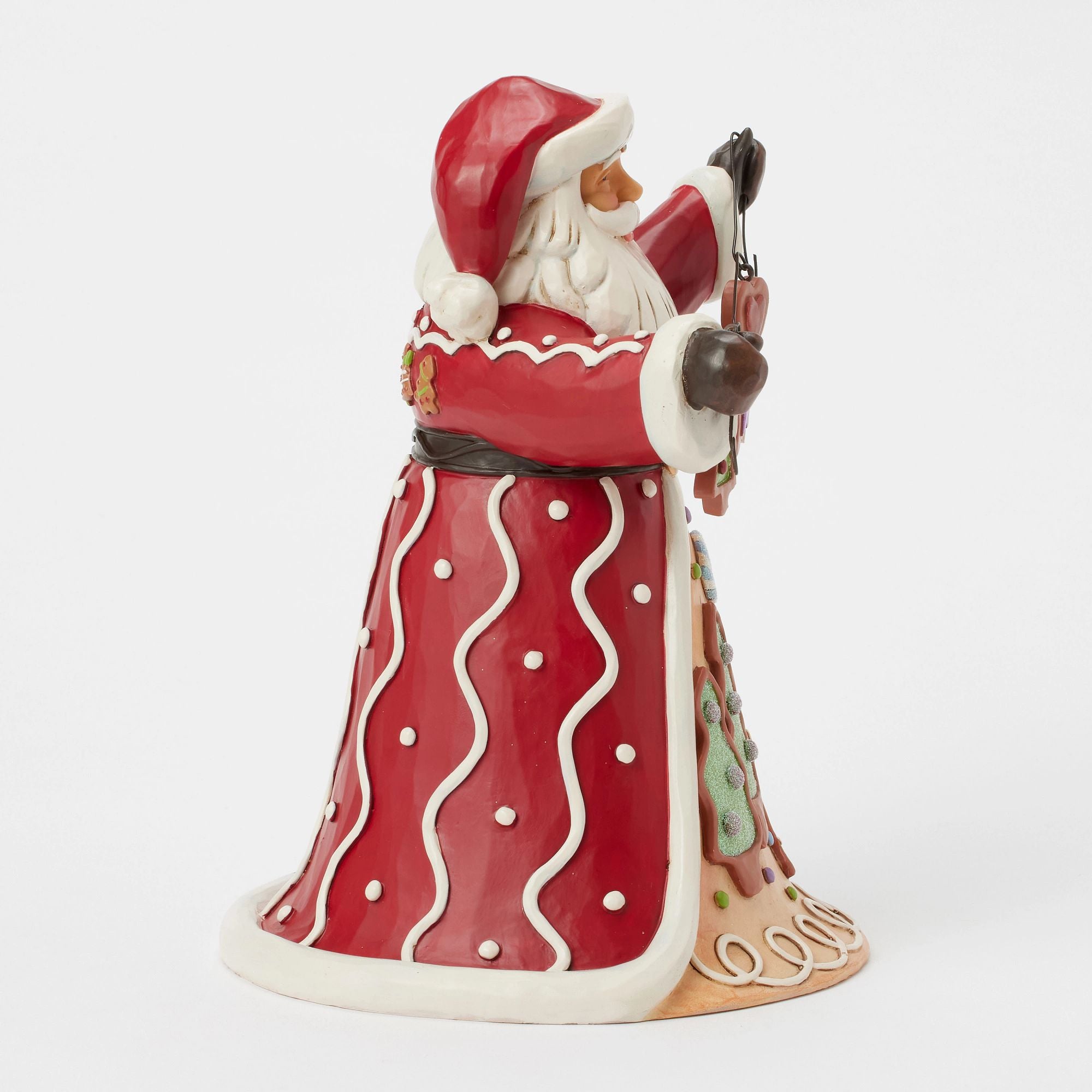 Festive Gingerbread Santa Garland Figurine - Christmas Tree Decoration for Holiday Home Decor & Party Supplies