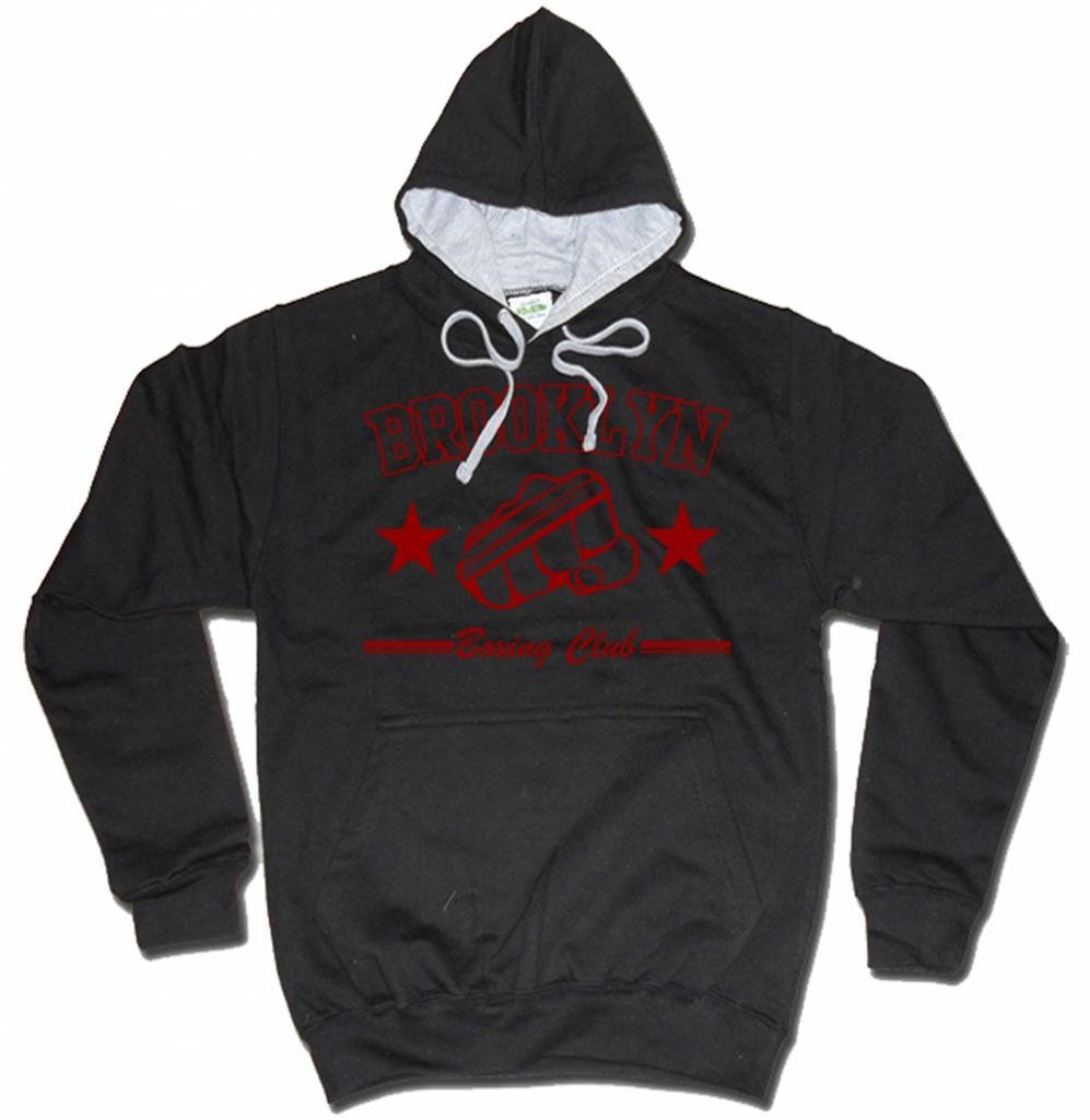 Men's Brooklyn Boxing Club Hoodie - Premium Cotton Pullover for Casual Wear & Gym Training - Dibbs Clothing