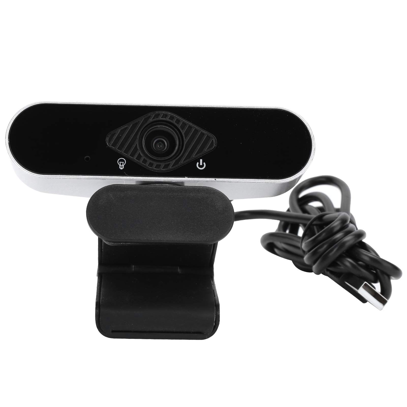 01 Universal HD Webcam for Desktop & Laptop - 1080p HD Live Streaming Camera with Built-in Mic for Video Conferencing, Online Classes, Zoom Meetings & Live Streaming (Silver)