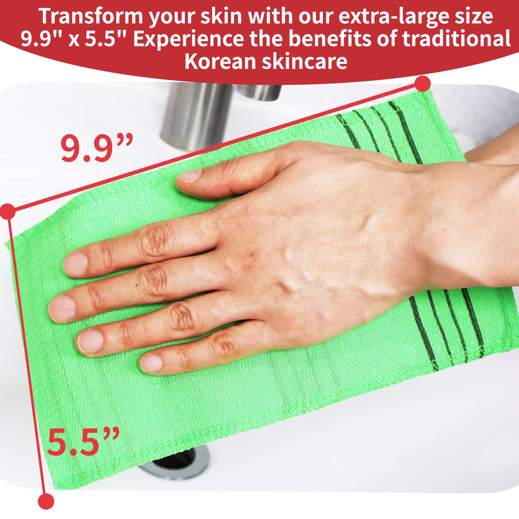 Korean Exfoliating Bath Mitt - 9.9