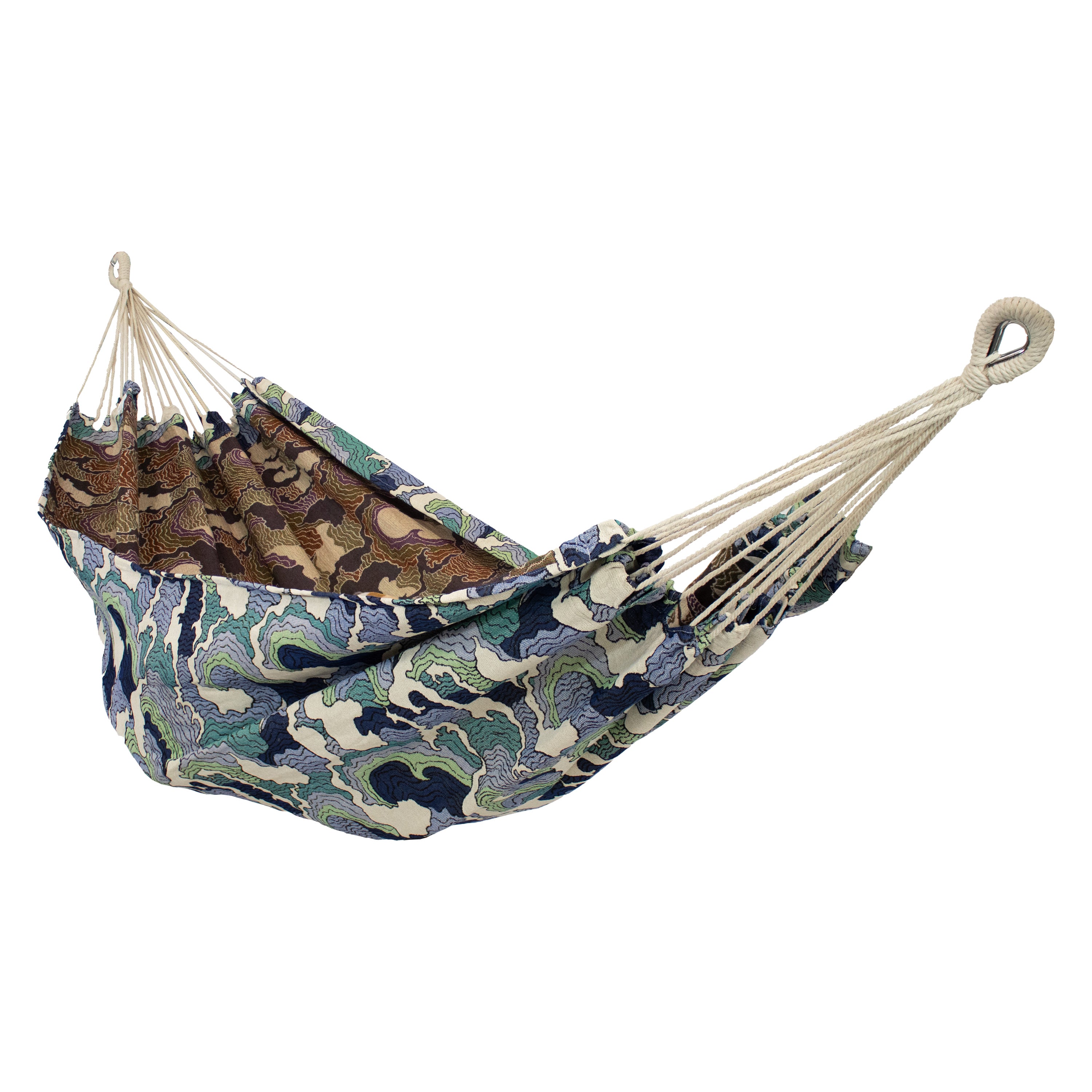 Sunnydaze Jacquard Double Outdoor Hammock - Heavy Duty & Weather Resistant for Backyard, Camping, Beach & Patio Relaxation