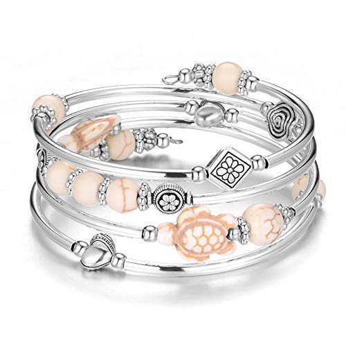 17-White turtle bracelet