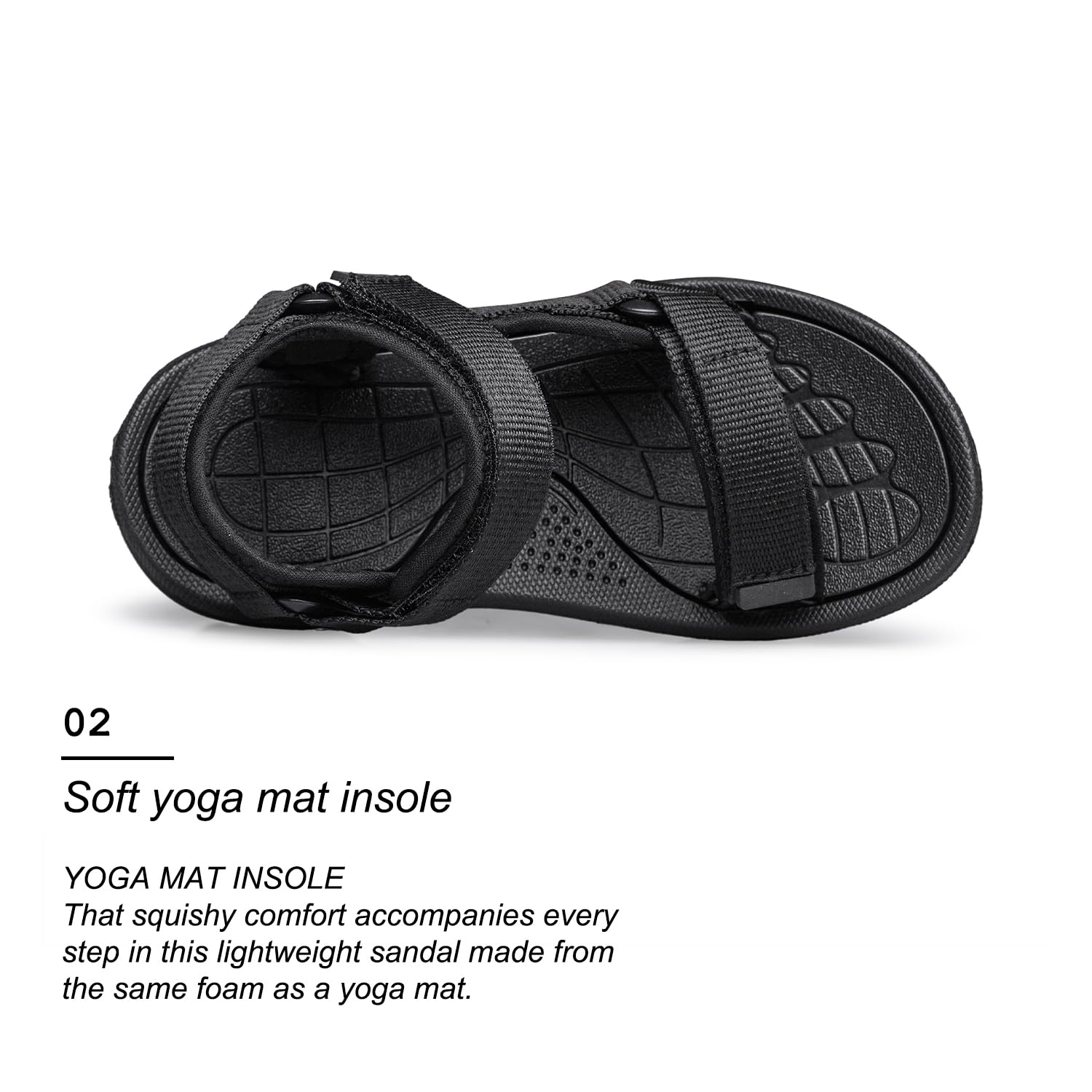 Vibdiv Boys & Girls Open-Toe Sport Sandals - Lightweight Summer Outdoor Sandals for Toddler, Little Kid & Big Kid - Unisex Athletic Sandals for Beach, Pool & Playground Activities