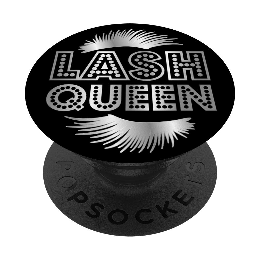 Lash Queen PopSockets Phone Grip & Stand - Perfect Gift for Makeup Lovers | Compatible with iPhone, Samsung & Tablets for Secure Grip & Hands-Free Viewing