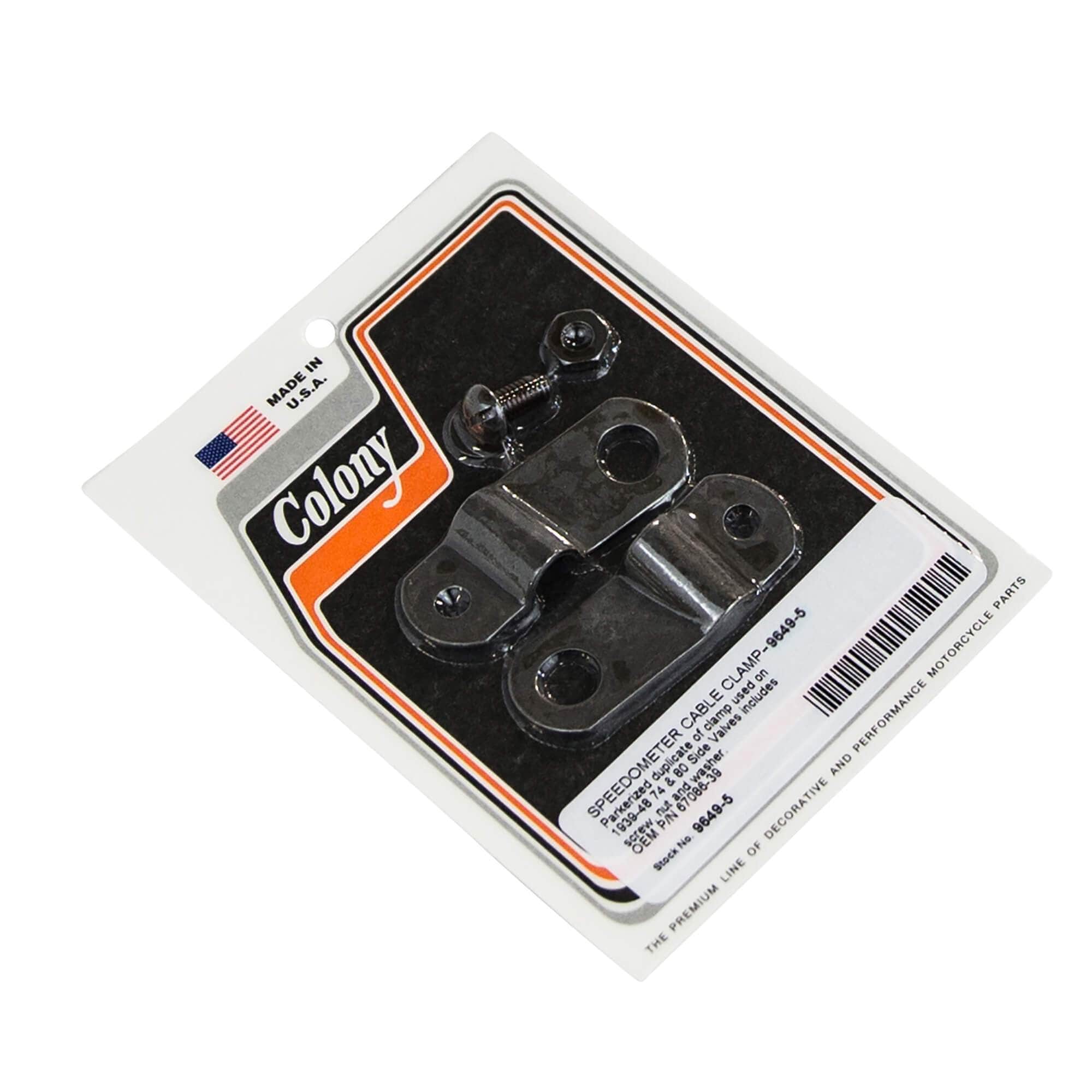 5 Speedometer Cable Clamp for 1939-1948 Harley Davidson 74/80 Sidevalve - Parkerized Finish - Perfect for Vintage Motorcycle Restoration & Classic Bike Maintenance