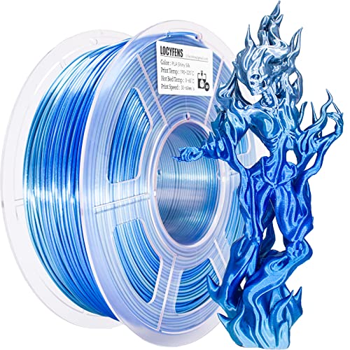Silk Shiny Blue Silver