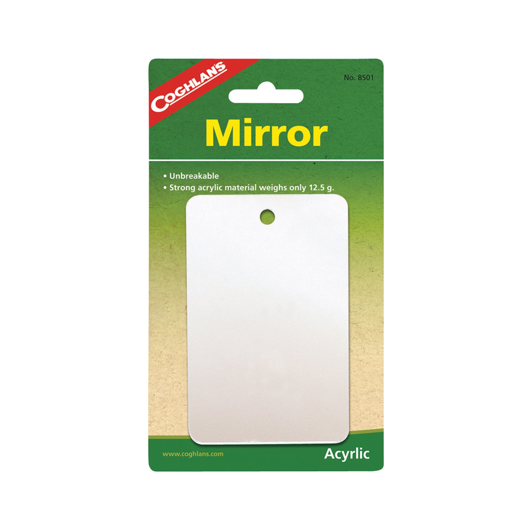 Coghlan's Featherweight Mirror - Compact & Lightweight Camping Mirror for Hiking, Backpacking & Travel - Durable & Portable Outdoor Gear
