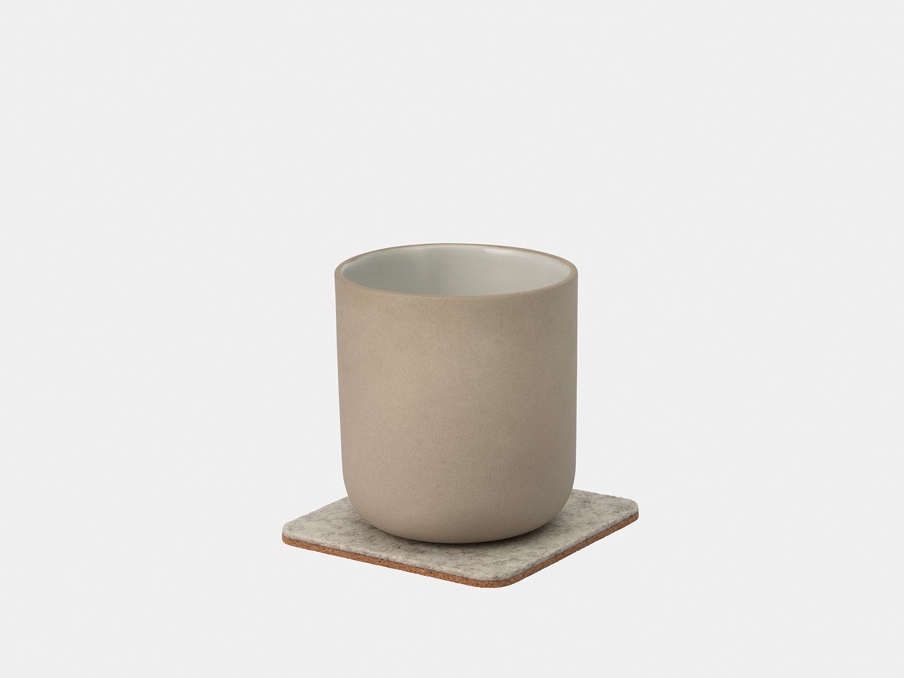 Premium Felt & Cork Coasters Set of 6 - Absorbent Drink Coasters for Coffee, Wine & Beer - Elegant Home Bar & Dining Table Decor - Perfect for Parties, Weddings & Housewarming Gifts