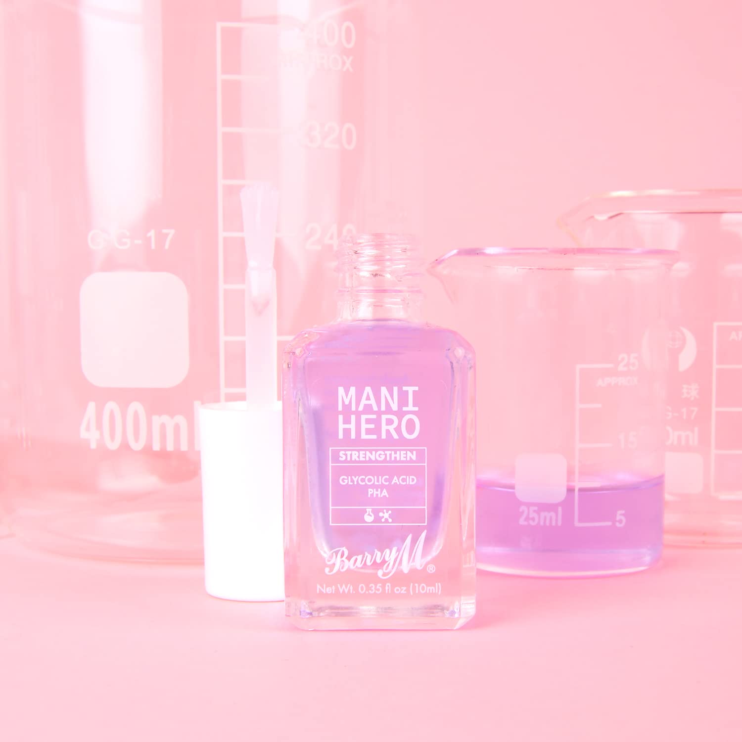 Barry M Mani Hero Nail Treatment - Strengthening Base Coat for Brittle Nails | Professional Nail Care Solution for Stronger, Healthier Nails | Perfect for Salon Use & At-Home Manicures