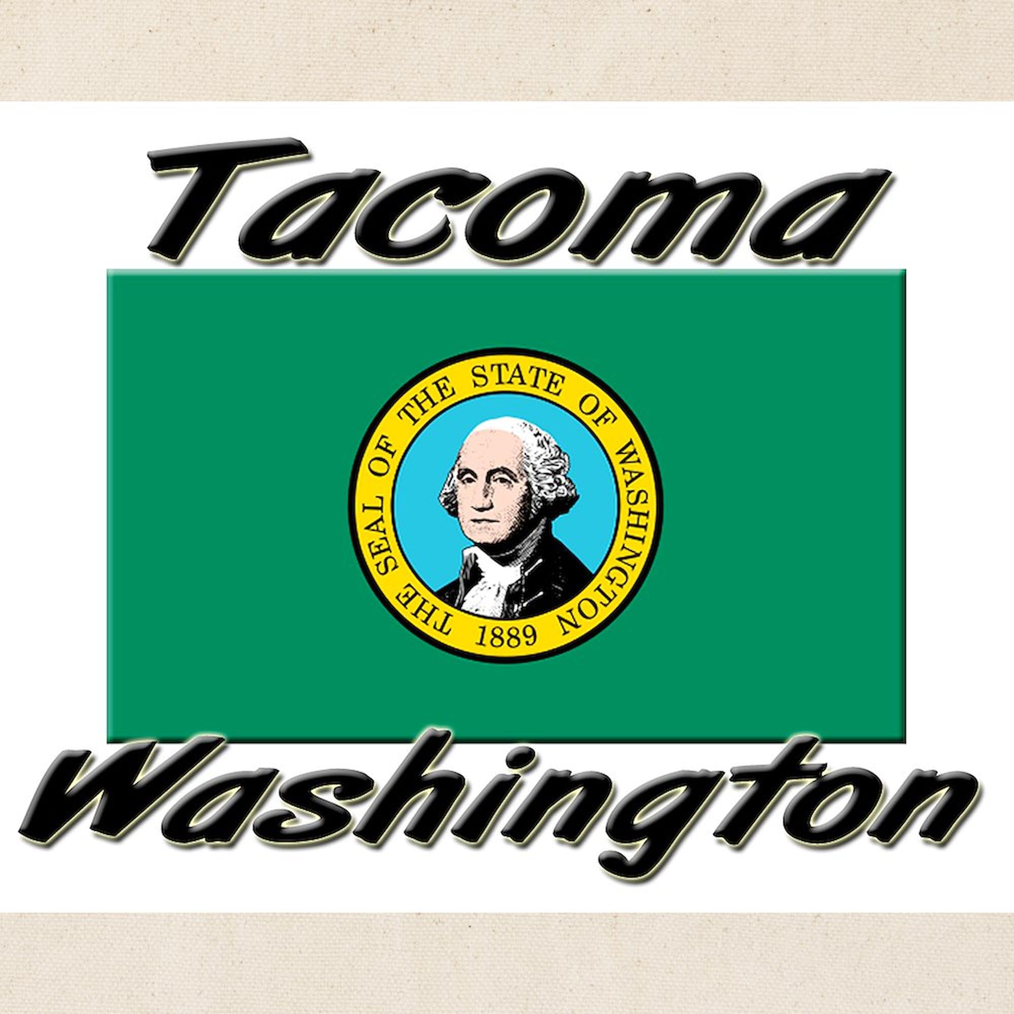 Tacoma Washington Tote Bag - Natural Canvas Reusable Shopping Bag for Groceries, Beach & Travel | Eco-Friendly CafePress Tote