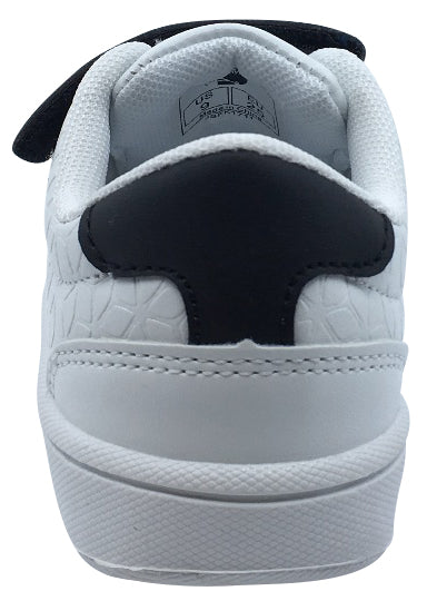 Original My Brooklyn Boys & Girls Sneakers - White with Black Double Straps - Comfortable & Stylish for School, Play & Everyday Wear