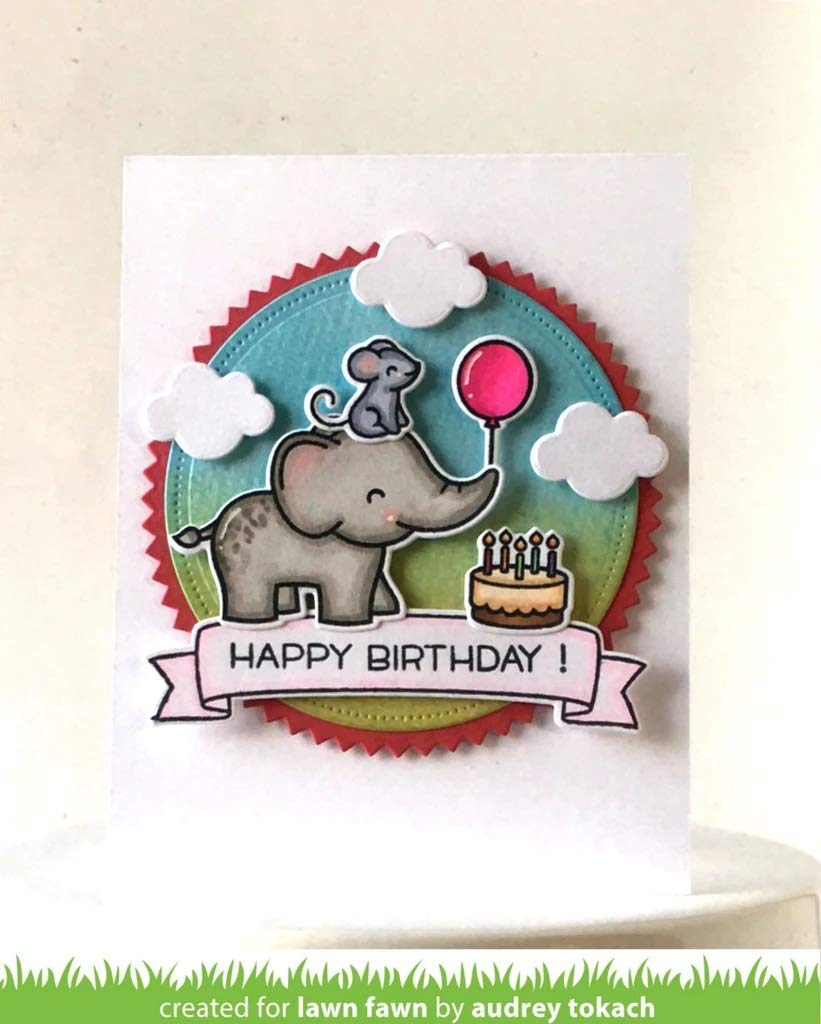 Lawn Fawn Clear Stamps - Bannertastic (LF1336) | Premium Rubber Stamps for Card Making, Scrapbooking & DIY Crafts | Perfect for Greeting Cards, Journals & Paper Projects