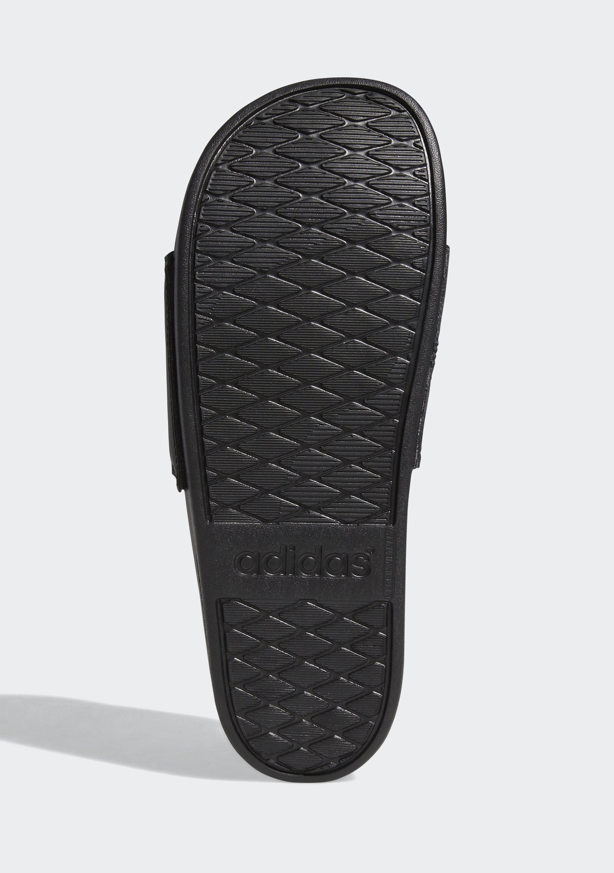 Adidas Men's Adilette Comfort Slide Sandals - Black/Gold - Ultra Comfortable Shower Slides for Men, Pool Slides, Beach Shoes, Gym & Lounge Wear