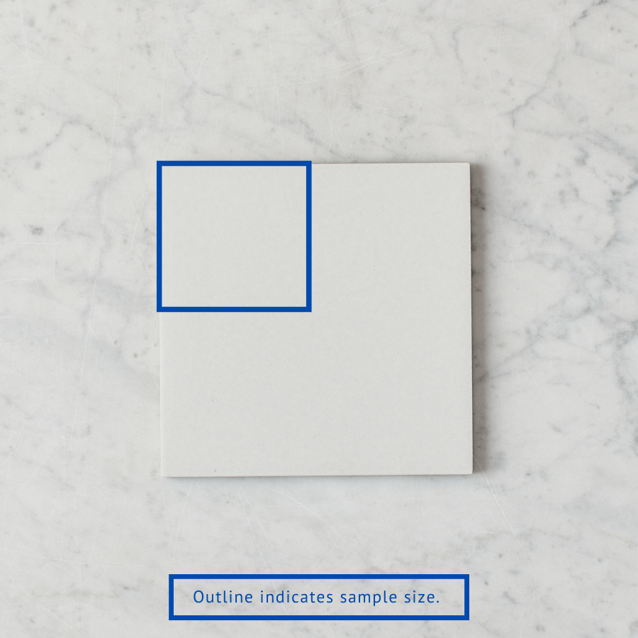 Premium Silver Beach White Encaustic Look Ceramic Tile Sample - 12