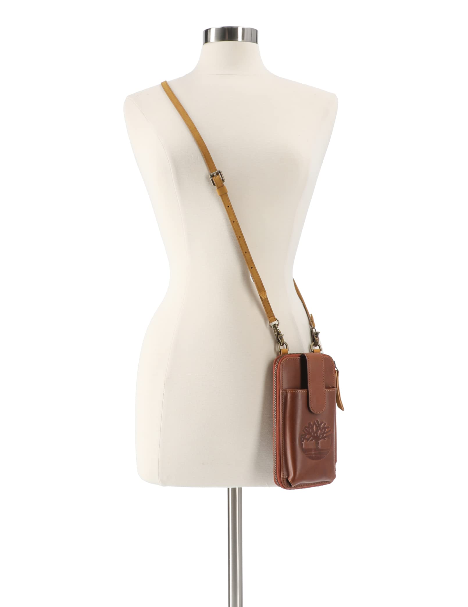 Timberland Women's RFID Leather Crossbody Bag with Phone Pocket - Stylish & Secure Wallet Purse for Everyday Use, Travel & Shopping