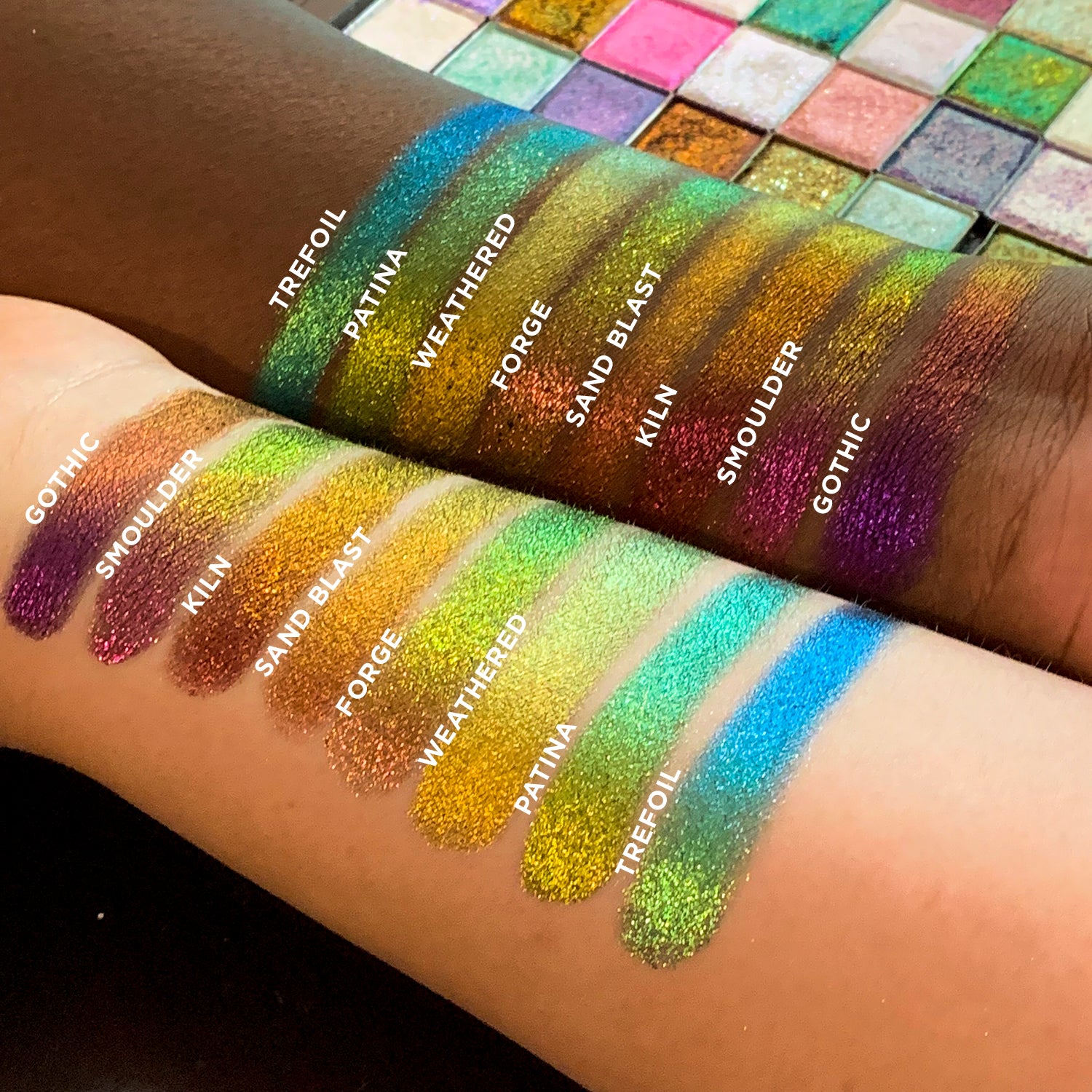 Multichrome Eyeshadow Palette - Jewel-Toned Shimmer & Metallic Finish for Stunning Eye Makeup | Perfect for Parties, Night Out & Special Occasions