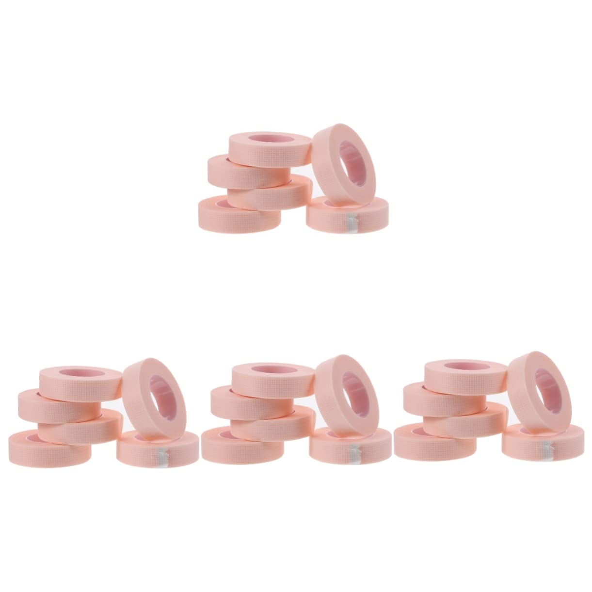 iplusmile 24 Pcs Eyelash Isolation Tape - Non-Woven Pink Lash Extension Bands for Mascara & Eyelash Extensions - Perfect for Salon, DIY Home Makeup & Professional Use