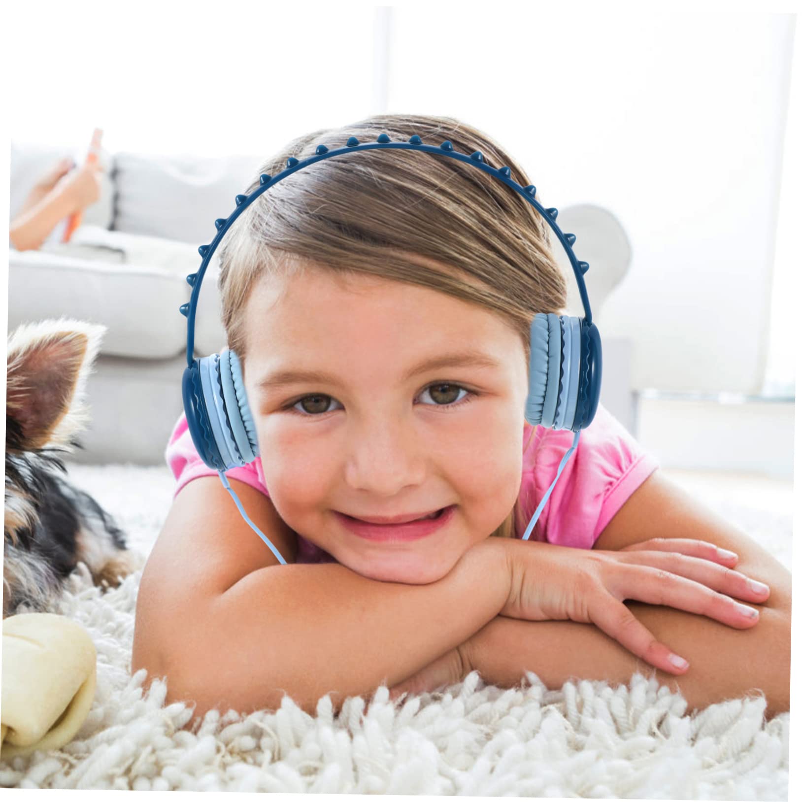 Veemoon Kids Headphones with Soft Breathable Ear Pads - Dinosaur Design for Girls & Boys - Comfortable for School, Travel, Gaming, Online Classes & Home Use