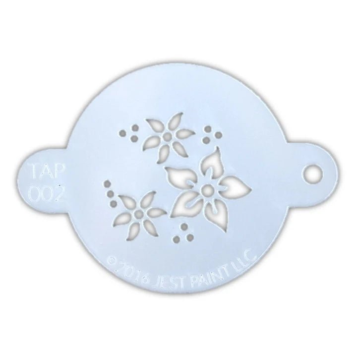 TAP 002 Flowers Stencil - Reusable DIY Painting Template for Walls, Fabric & Crafts - Perfect for Home Decor, Scrapbooking & Wedding Projects