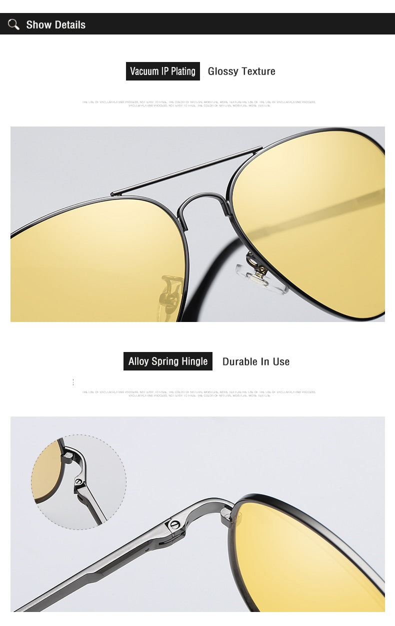Aidien Men's Full Rim Square Aluminum Magnesium Reading Glasses & Sunglasses D8177 - Lightweight Eyewear for Reading, Driving & Outdoor Activities