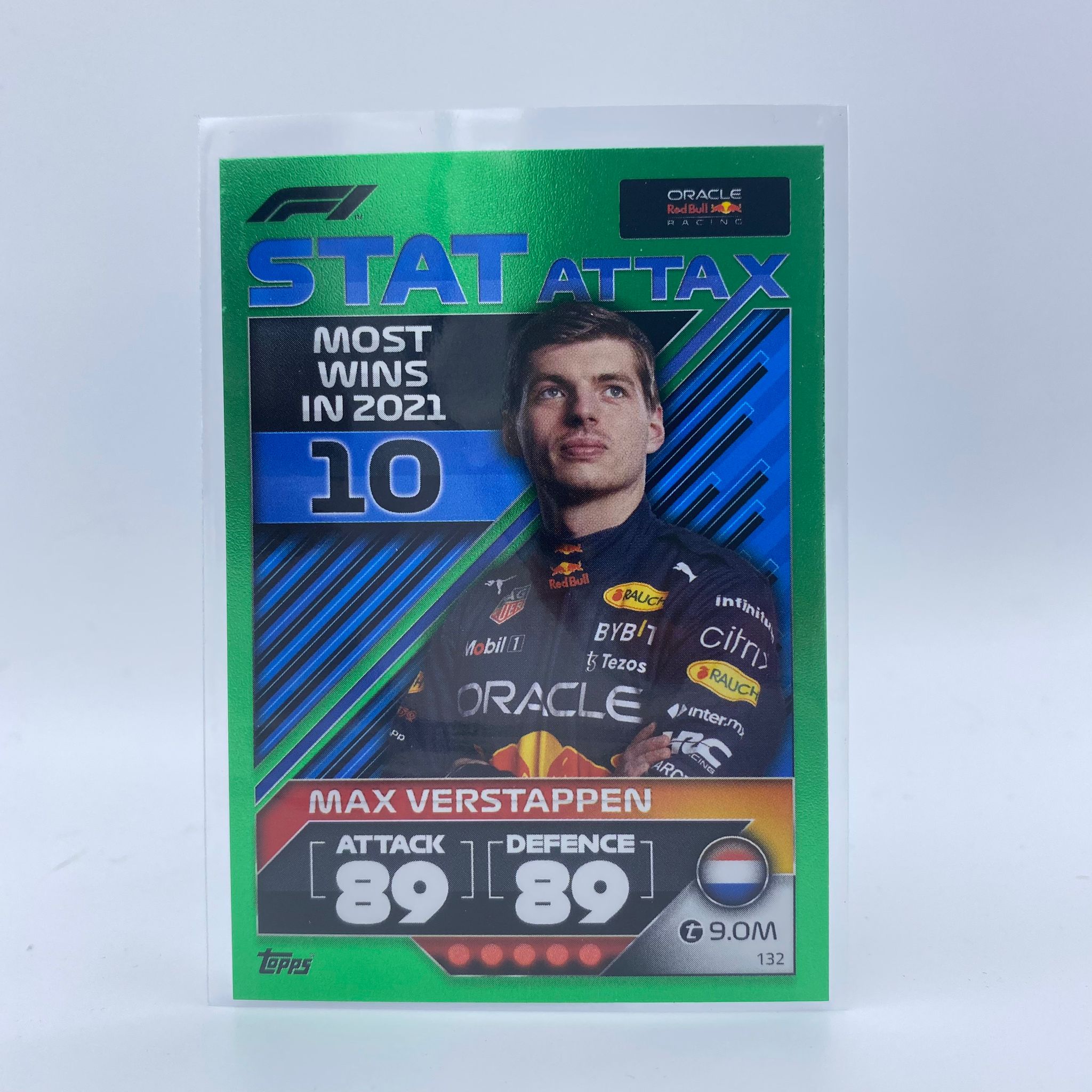 Max Verstappen #132 F1 Stat Attax 2022 - Turbo Attax Trading Card with Most Wins Record | Perfect for F1 Fans, Collectors, and Racing Enthusiasts