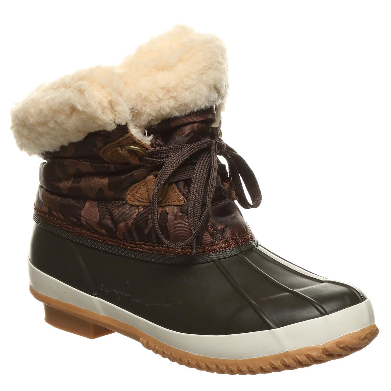 BEARPAW Women's Winter Ankle Boots Slip-On Comfortable Snow Boots with Diamond Design - Multiple Colors for Casual Outfits & Outdoor Activities