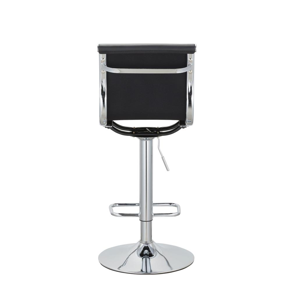 Adjustable PU Bar Stools with Chrome Legs (Set of 2) - 37
