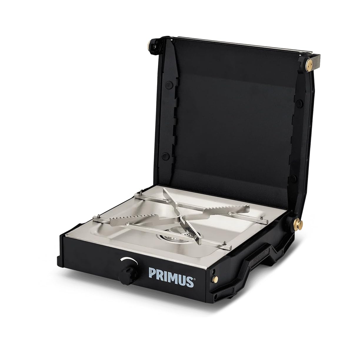 Primus Moja Compact Single Burner Camping Stove - Portable Backpacking Stove for Hiking, Overlanding & Outdoor Adventures | Lightweight Gas Stove with Piezo Ignition | Perfect for Camp Cooking, Picnics & Emergency Preparedness