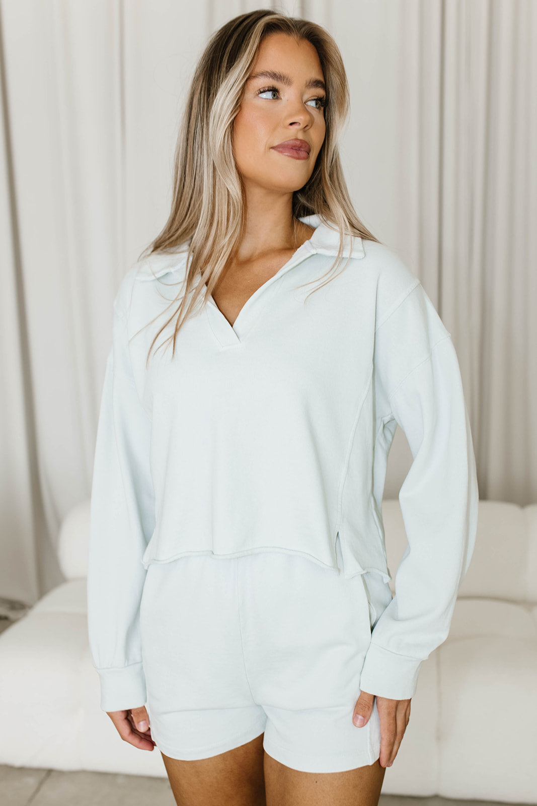 Davis Ice Flow Sweatshirt & Shorts Set - Cozy Loungewear for Men | Casual Outfit for Home, Gym & Streetwear | Trendy Matching Activewear